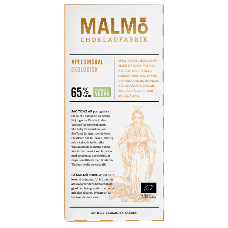 Malmö chokladfabrik - Chokladkaka - Apelsin
